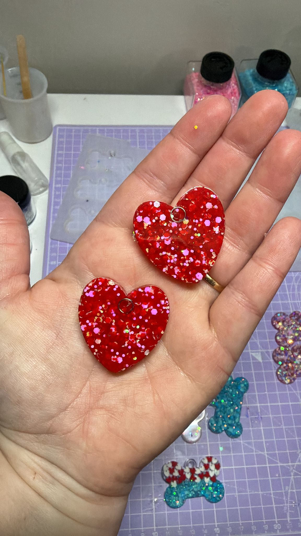 Character Heart Keyrings